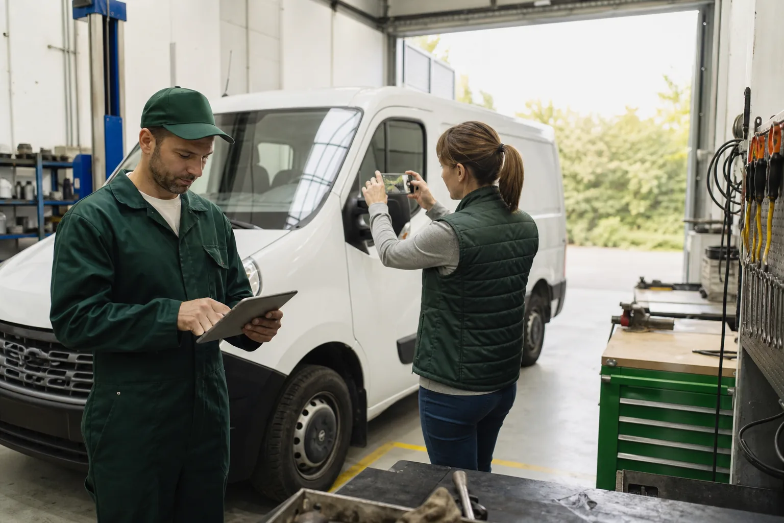Reparatur wird nach der Kontrolle digital abgeschlossen